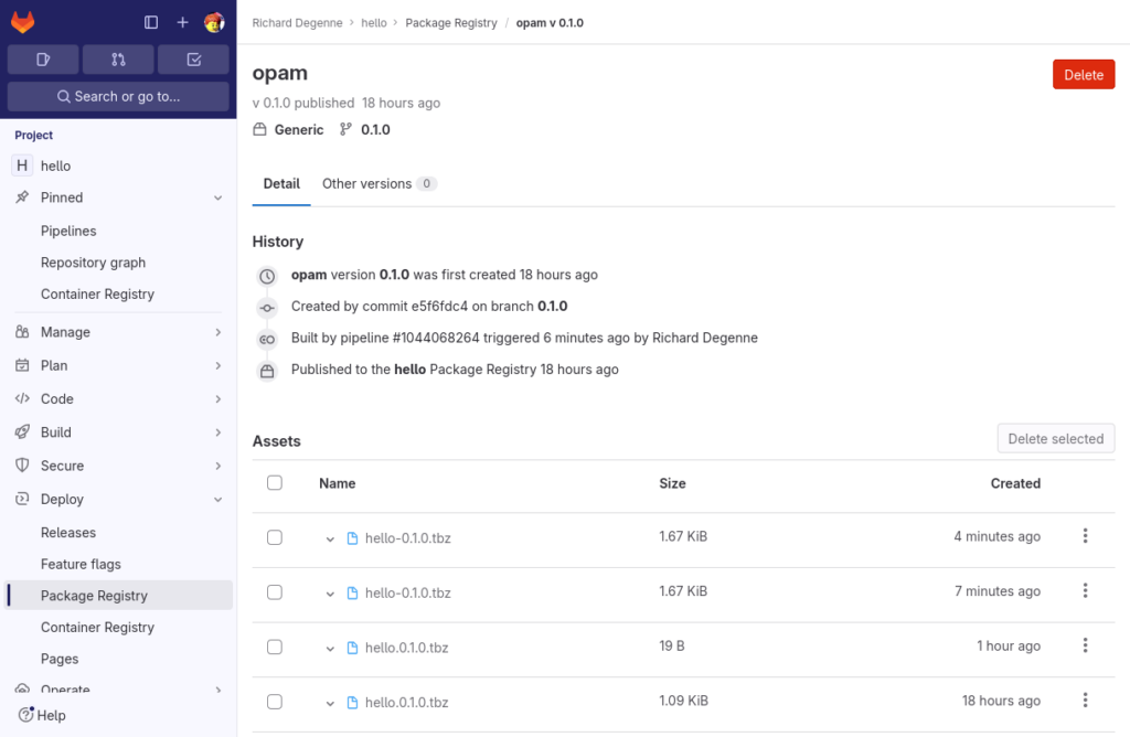 Setting up a private OPAM repository on GitLab step-by-step – Richard ...